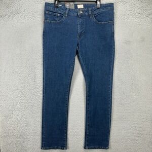 Weatherproof The Dillon Men Vintage Straight Jeans 34X30 Blue Denim Pants NEW
